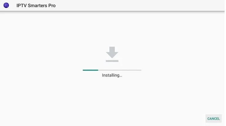 Installation progress